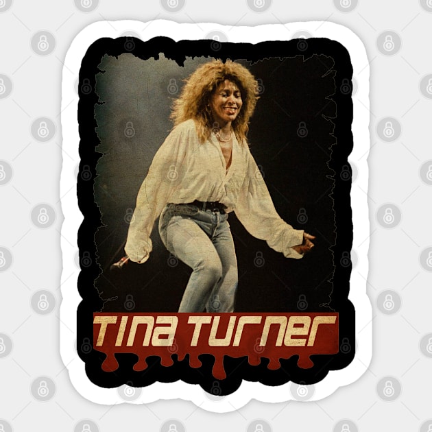 Tina Turner Vintage Sticker by Teling Balak
